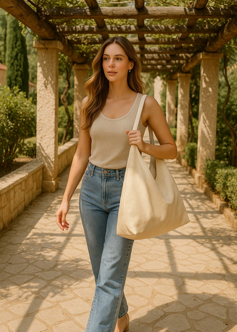 Felicia Leather Bag with a Pouch Free