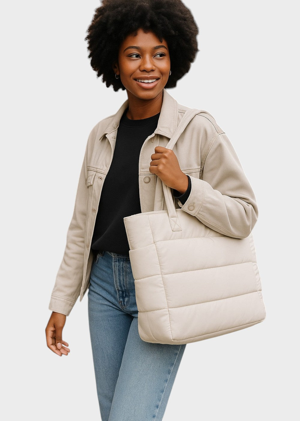 Jolie Waterproof Fabric Tote Bag