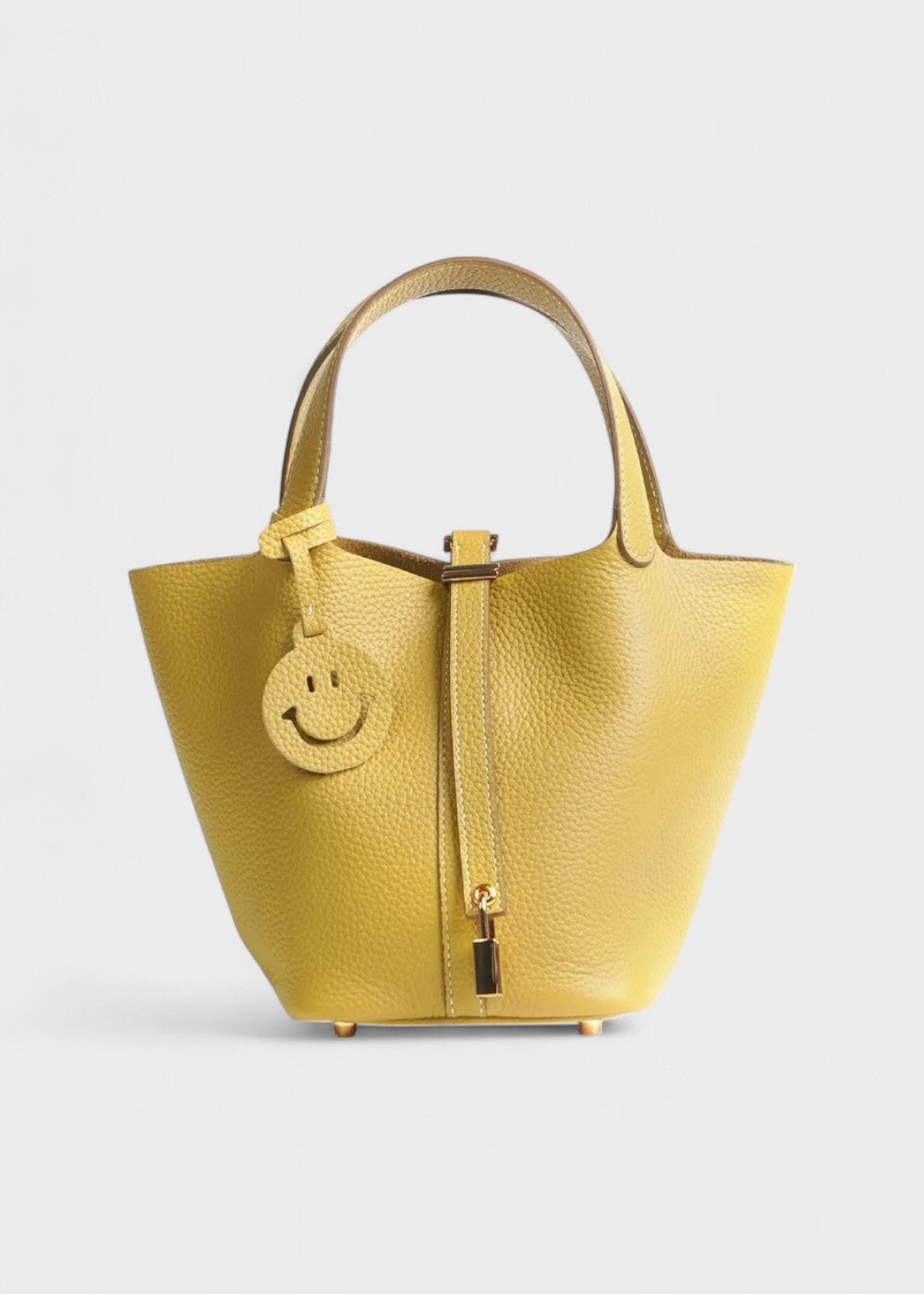 Viral Leather Bucket Bag