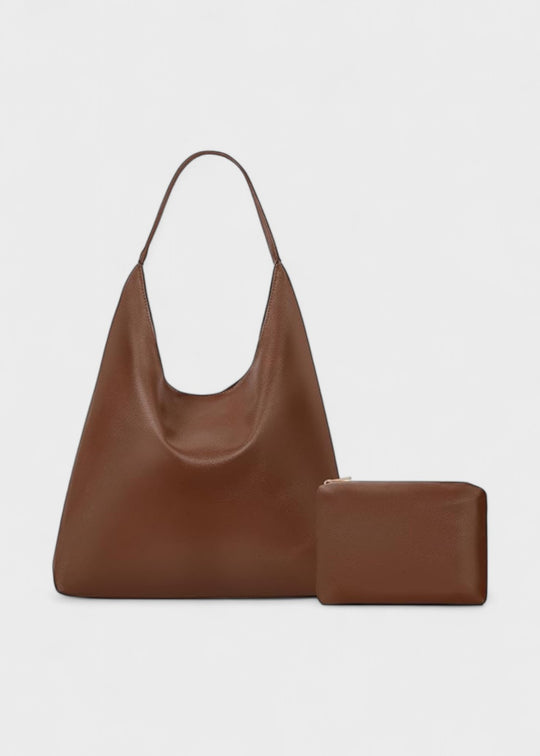 Felicia Leather Bag with a Pouch Free