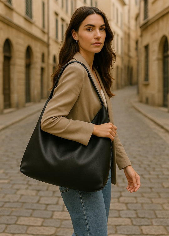 Felicia Leather Bag with a Pouch Free
