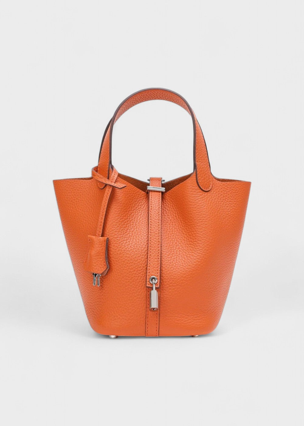 Viral Leather Bucket Bag