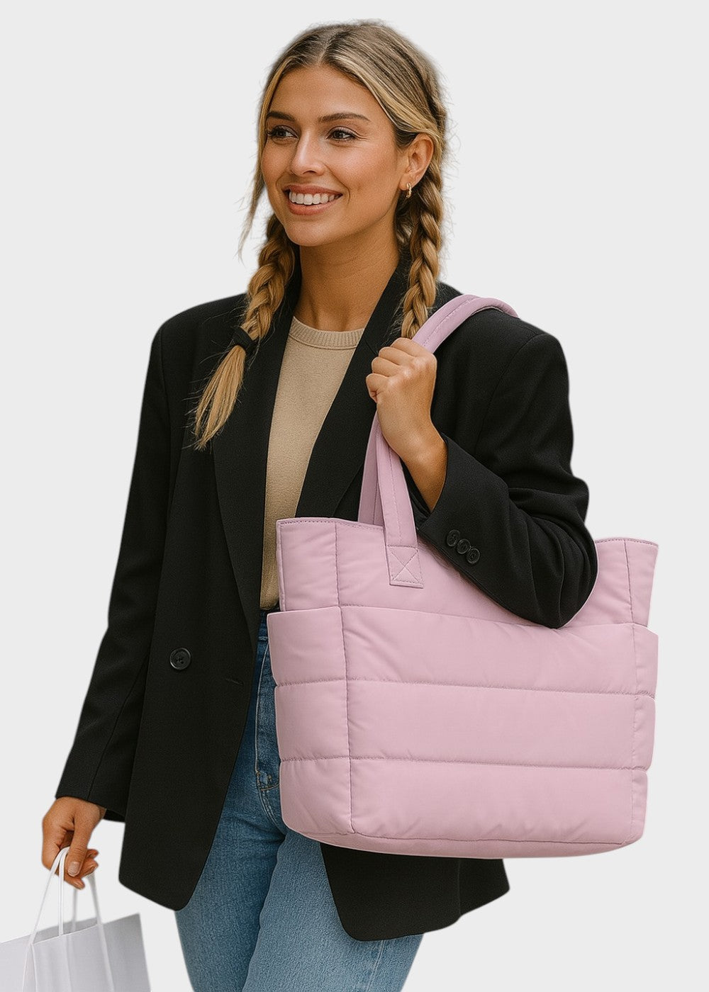 Jolie Waterproof Fabric Tote Bag