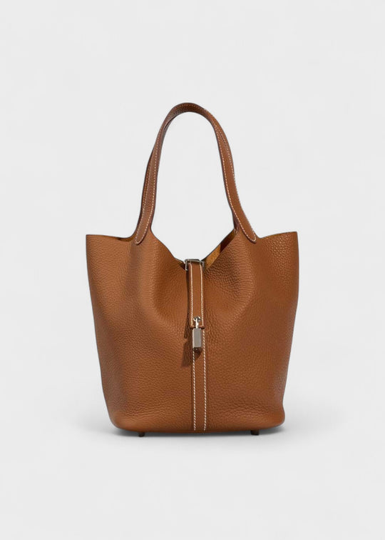 Viral Leather Bucket Bag