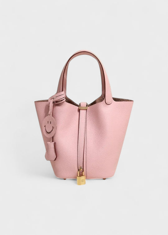 Viral Leather Bucket Bag