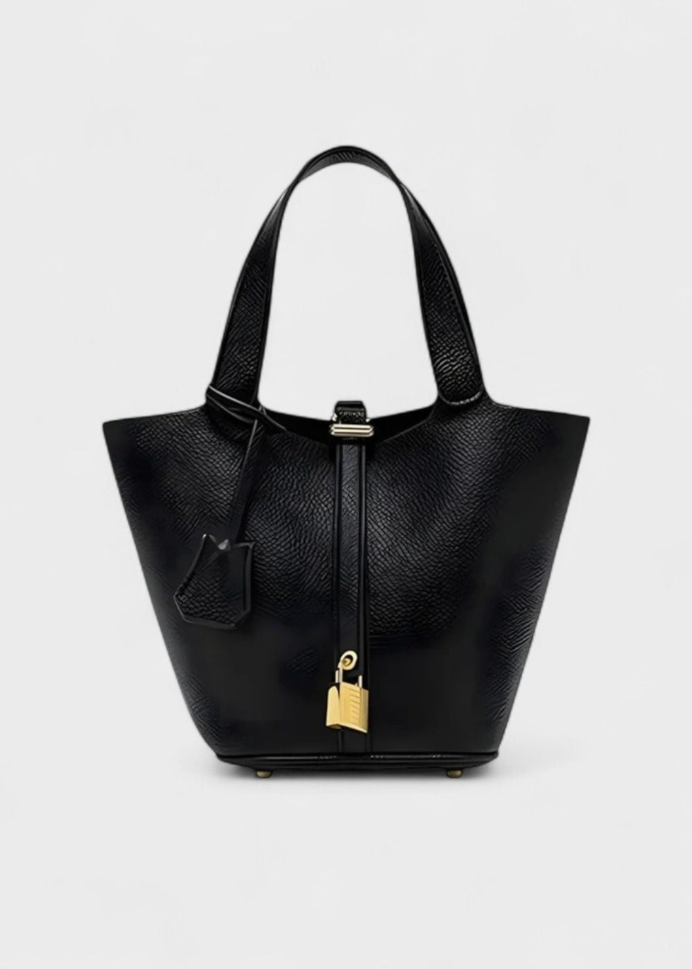 Viral Leather Bucket Bag