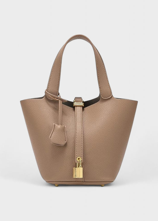 Viral Leather Bucket Bag