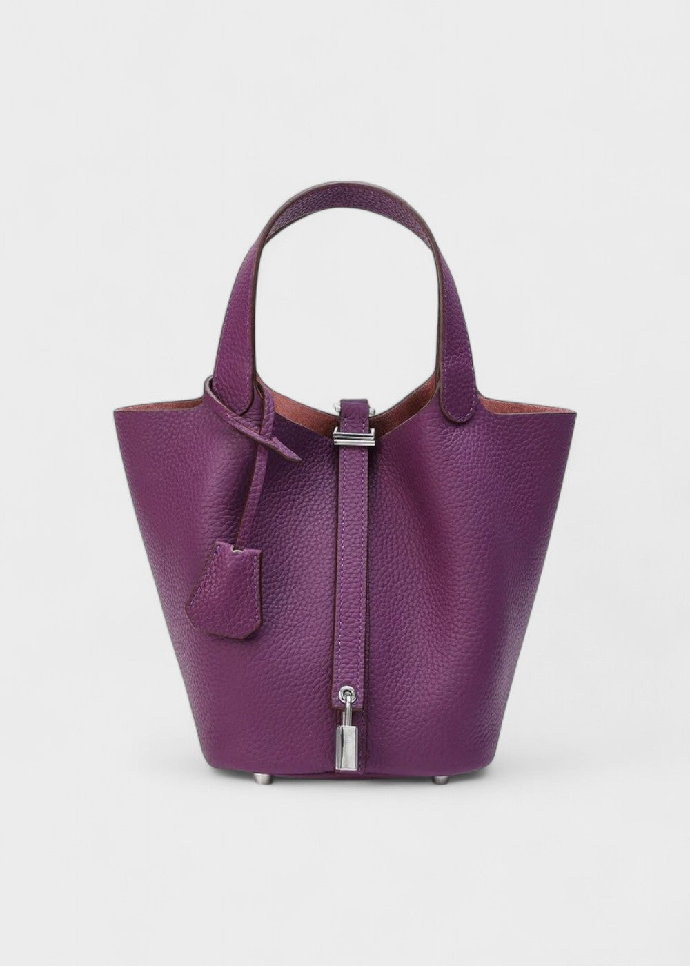 Viral Leather Bucket Bag