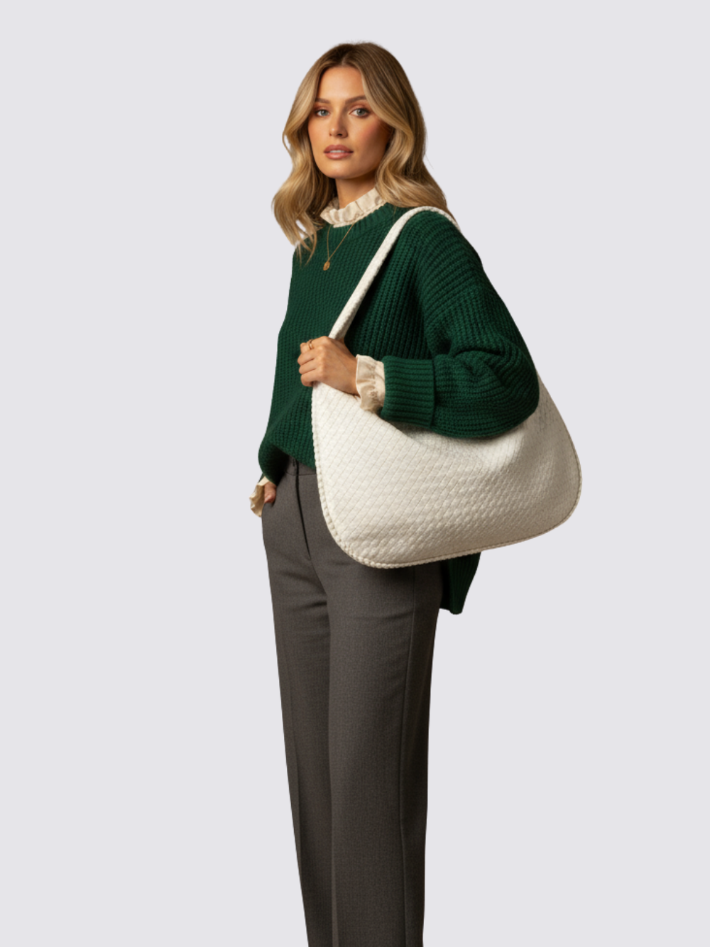 Medium Bogota Bag - White