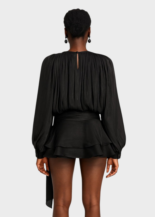 Rochie scurtă plisată