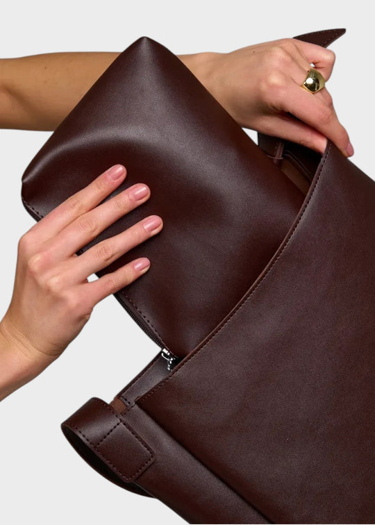 Sac en cuir Julia + 1 pochette offerte