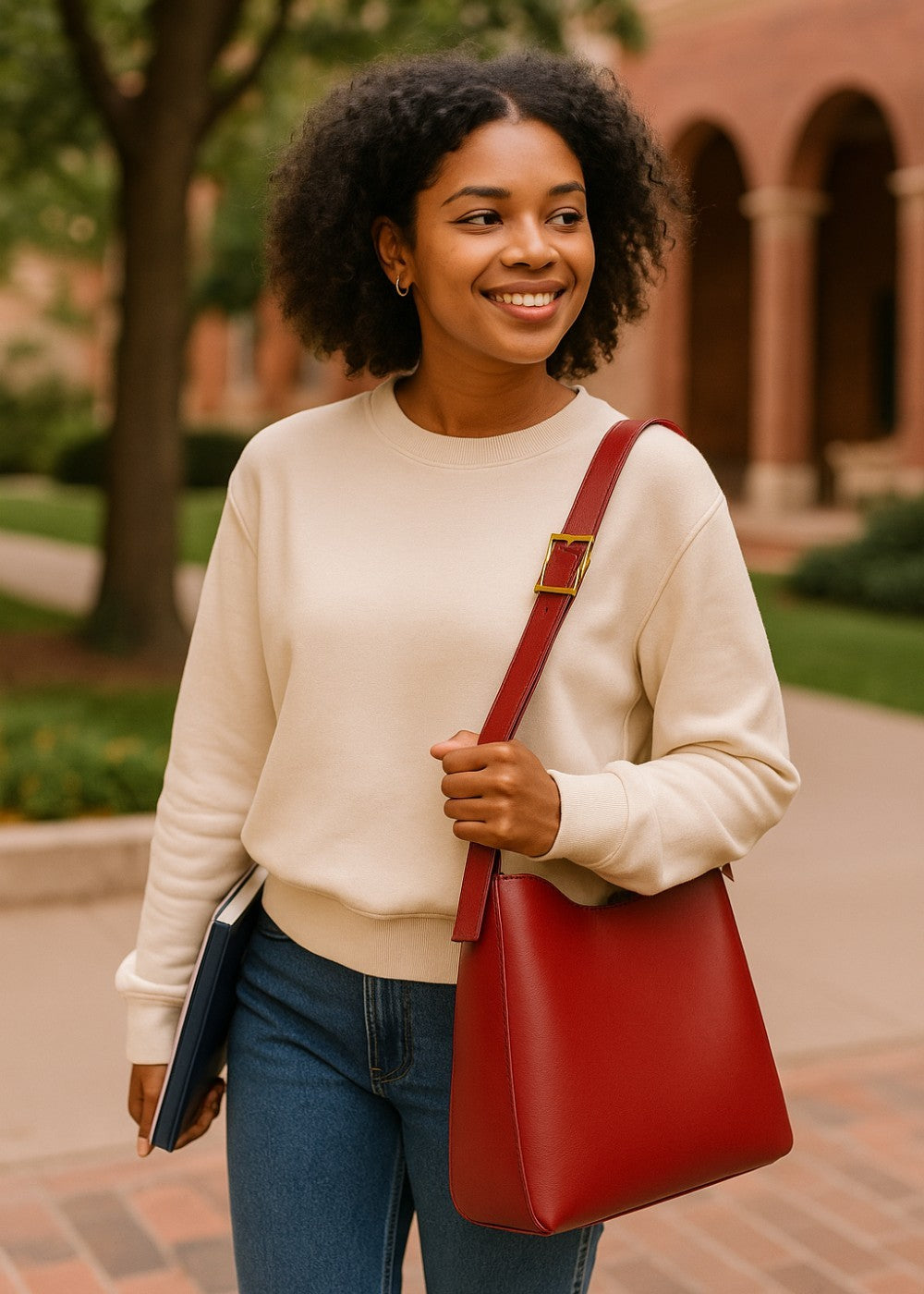 Julia leather bag + 1 free pouch