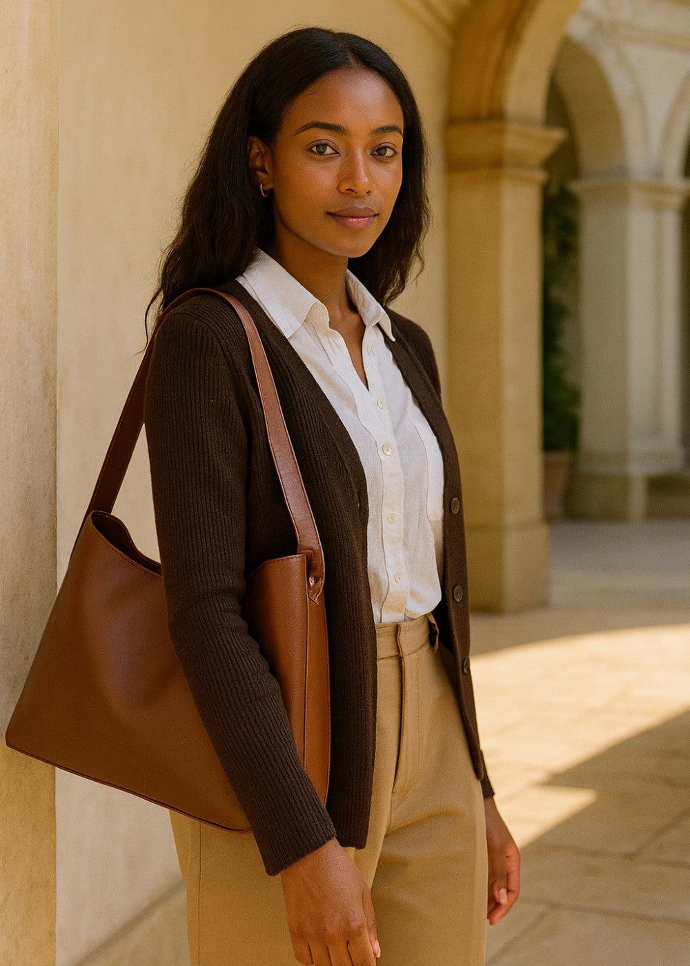 Julia leather bag + 1 free pouch