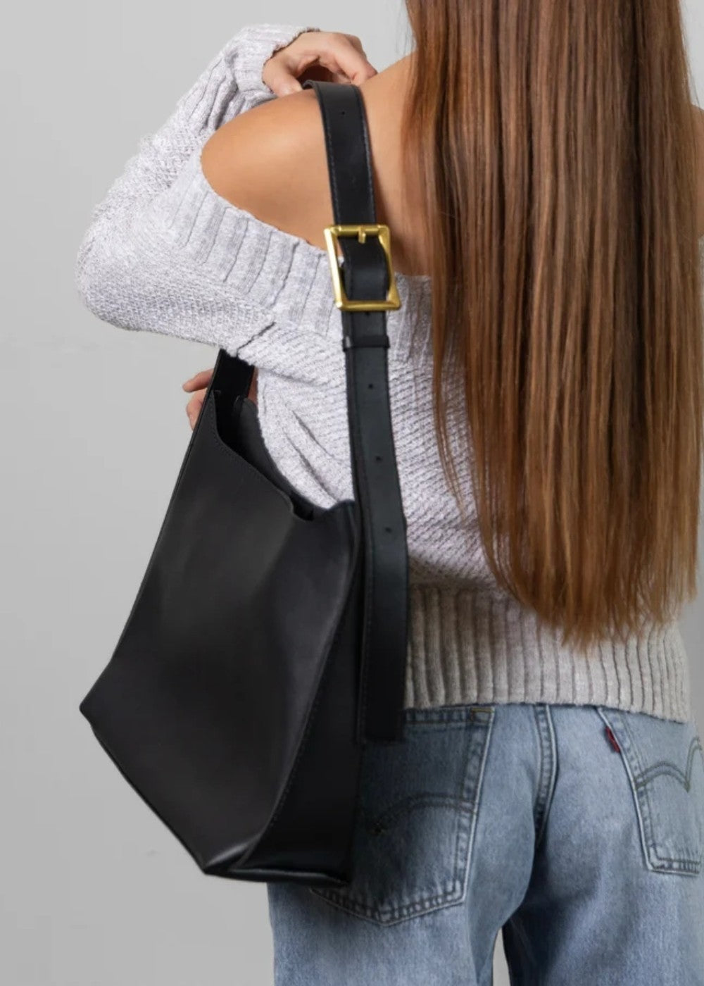 Sac en cuir Julia + 1 pochette offerte