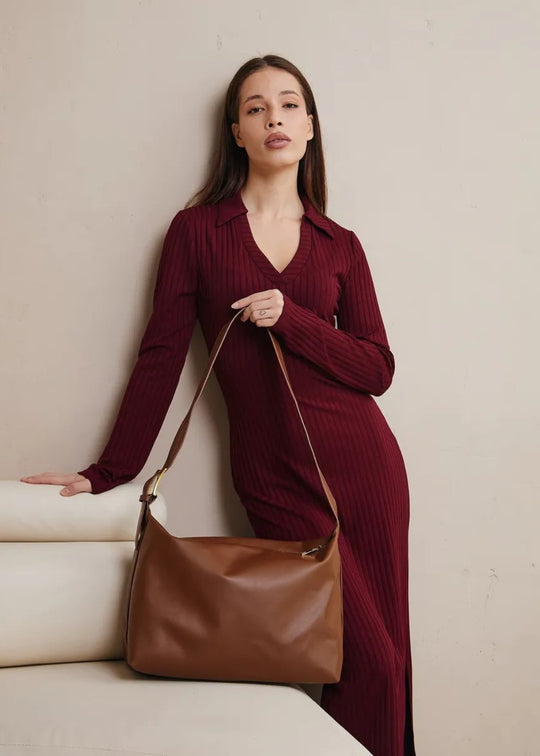 Sac en cuir Julia + 1 pochette offerte