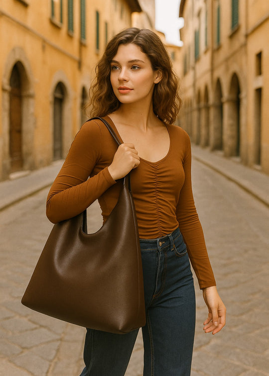 Geantă de piele Felicia