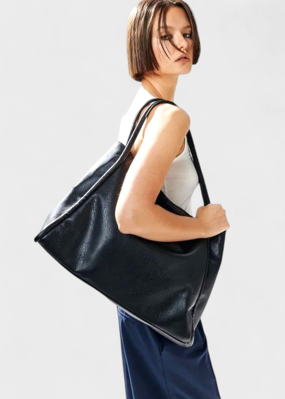 Dina - Leather tote bag