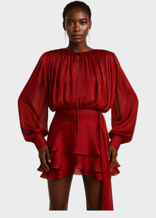 Rochie scurtă plisată